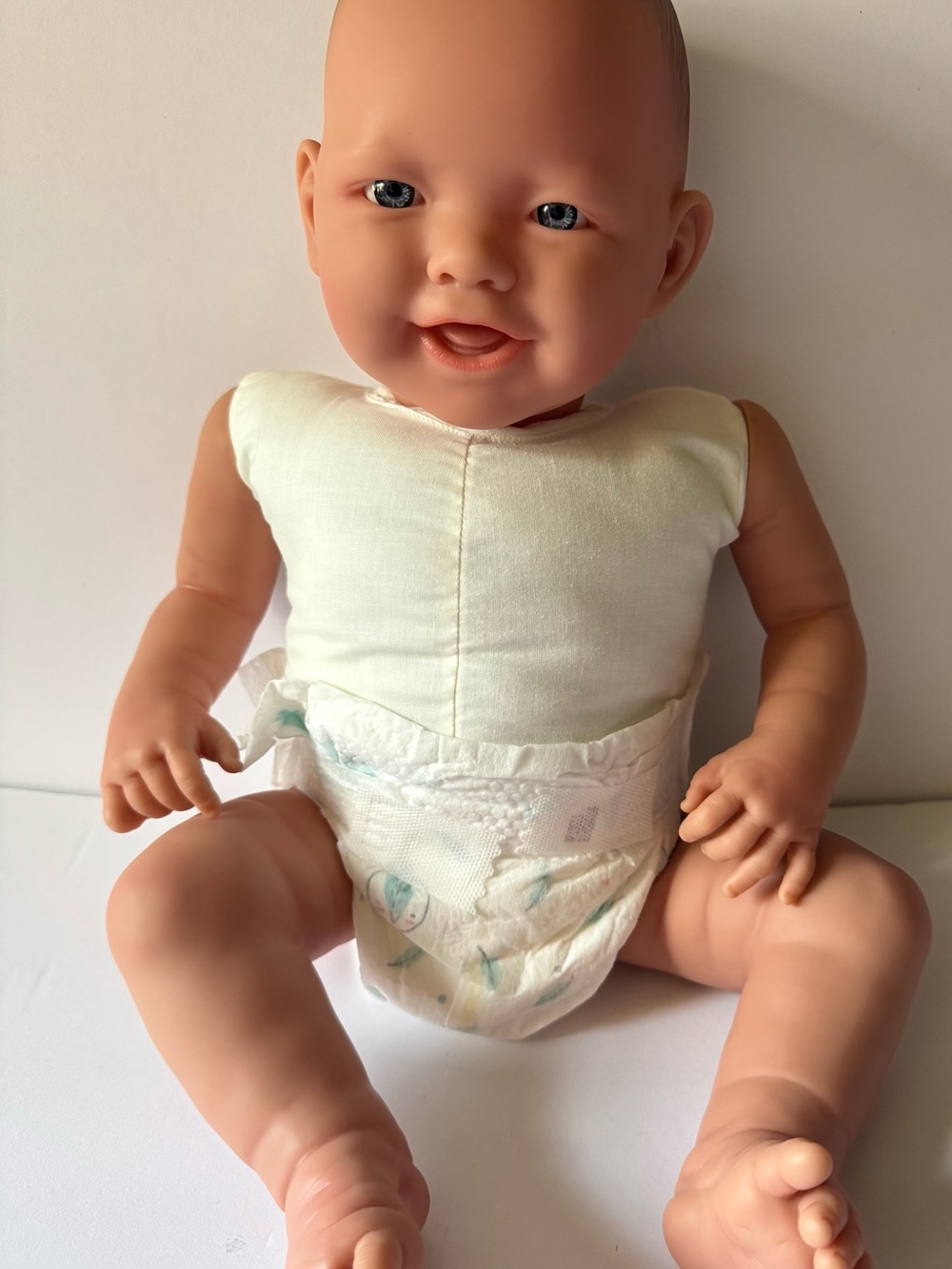 Berenguer Life Sized Cloth Body Vinyl Limbs Chubby Open Mouth Reborn Boy Doll
